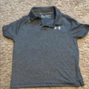 Under Armour Gray Boys' Polo Performance Top
